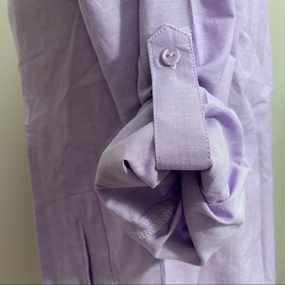 JOAN RIVERS NWT light denim boyfriend shirt XXS - Picture 4 of 9